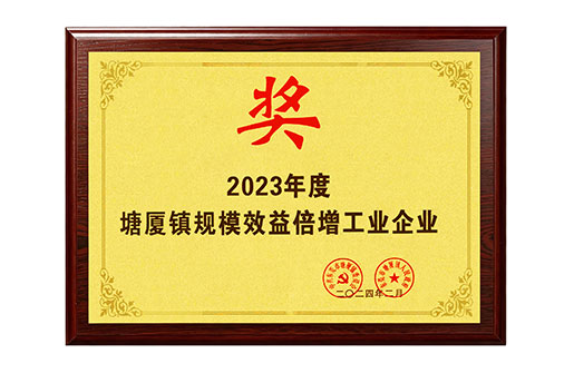 2023年度塘厦镇规模效益倍增工业企业