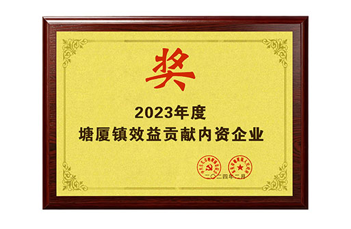 2023年度塘厦镇效益贡献内资企业